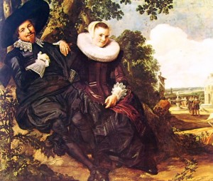 Coppia all’aperto, cm. 140 x 166,5, Rijksmuseum, Amsterdam.